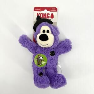 Kong Wild Knots Purple Halloween Bear Small/Medium Squeaky Plush Dog Toy